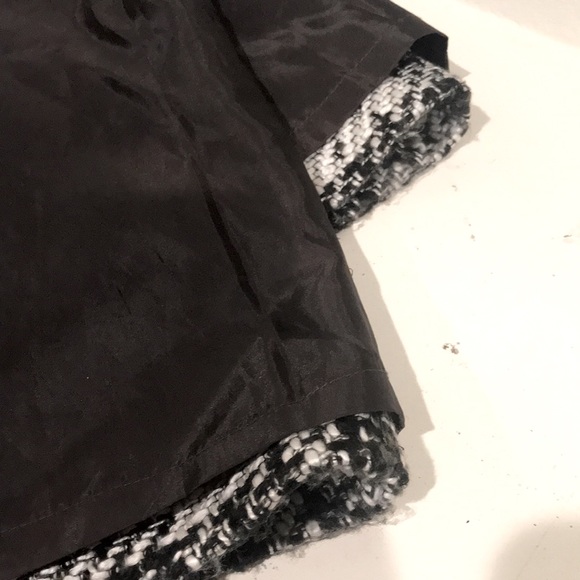 Vintage Ann Taylor Plaid Skirt, Black & White - Picture 7 of 7